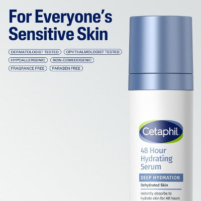 Cetaphil Deep Hydration 48 Hour Activation Hyaluronic Acid Serum 1 fl oz - New by This is Beauty US