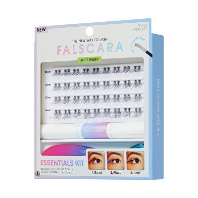 KISS Products Falscara Clear Band Lash Extension Kit 36ct - Imperfect Box DestGlow