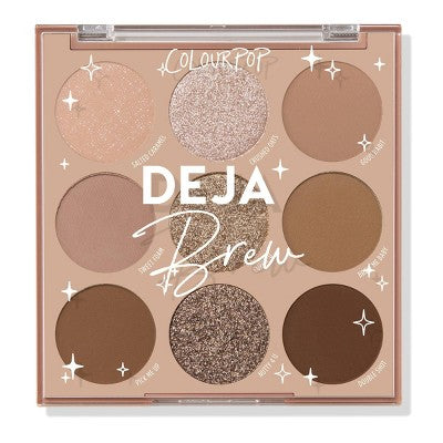 ColourPop 9-Pan Eyeshadow Makeup Palette Deja Brew 0.3oz - Missing Box by This is Beauty US