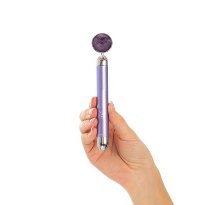 Plum Beauty Amethyst Vibrating Facial Massager - New - DestGlow