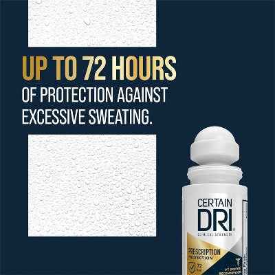 Certain Dri Prescription Strength Clinical Anti-Perspirant Roll- On 1.2Oz - New