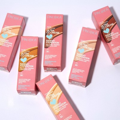 Pacifica Ultra CC Cream Radiant Foundation with SPF 17 Neutral/Fair 1 fl oz - Imperfect Box