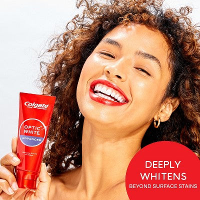 Colgate Optic White Adv Whitening Toothpaste Icy Fresh 3.2oz/3pk - Imperfect Box by This is Beauty US