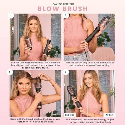 BEACHWAVER Co. Blowout Brush Midnight Rose - Imperfect Box by This is Beauty US