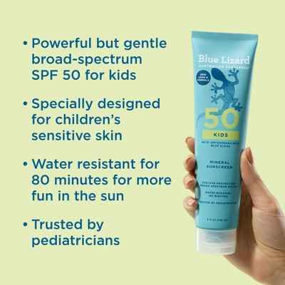 Blue Lizard Kids Mineral-Based Sunscreen Lotion SPF 50 5 fl oz - Imperfect Container