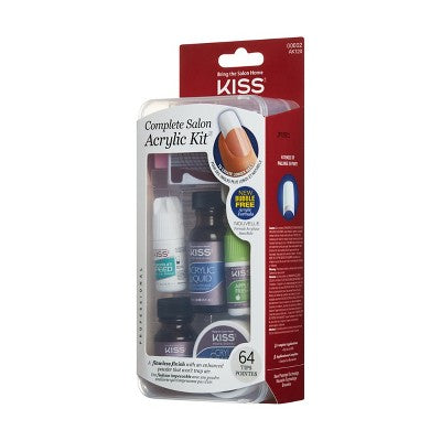 KISS Products Complete Salon Acrylic DIY Manicure Kit 64ct - New - DestGlow
