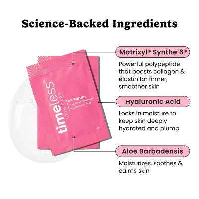 Timeless Skin Care Matrixyl Synthe Serum Pouches 28ct - New