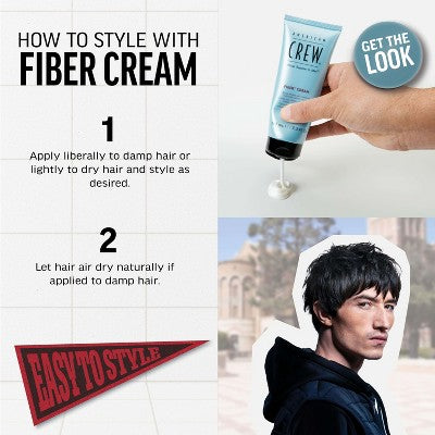 American Crew Fiber Hair Styling Cream 3.3 fl oz - Imperfect Container by This is Beauty US