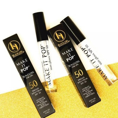 Black Girl Sunscreen Make It Pop Sun Gloss SPF 50 0.13 fl oz - Imperfect Box