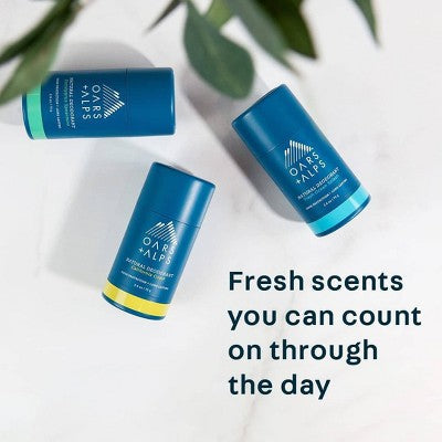 OARS + ALPS Mens Roll-On Natural Deodorant Fresh Ocean Splash Aluminum-Free 2.6oz - New by This is Beauty US