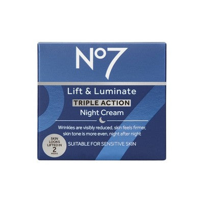 No7 Lift Luminate Triple Action Night Cream 1.69 fl oz - Imperfect Box by This is Beauty US