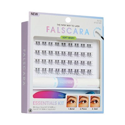 KISS Products Falscara Clear Band Lash Extension Kit 36ct - Imperfect Box DestGlow