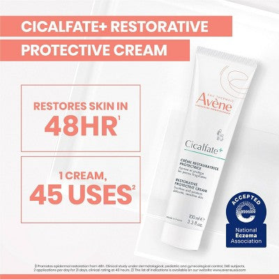 Avene Cicalfate+ Restorative Protective Skin Barrier Face Cream 1.3 fl oz - Missing Box DestGlow