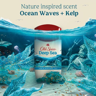 Old Spice Deep Sea Solid Antiperspirant & Deodorant for Men Sea Mineral Scent 2.6oz/2pk - New by This is Beauty US