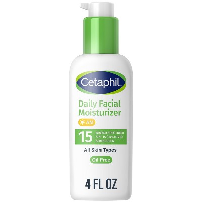 Cetaphil Daily Face Moisturizer Sunscreen Lotion SPF 15 Fragrance Free 4 fl oz - Missing Box by This is Beauty US