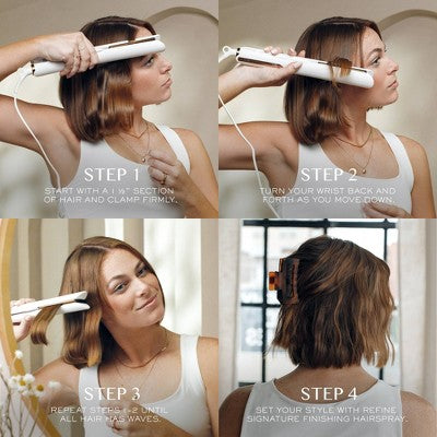 Kristin Ess Titanium Flat Iron Hair Straightener and Curler Dual Voltage 1.25" - Imperfect Box by This is Beauty US