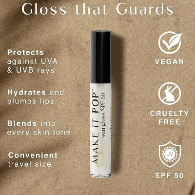 Black Girl Sunscreen Make It Pop Sun Gloss SPF 50 0.13 fl oz - Imperfect Box