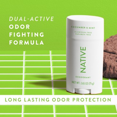 Native Solid Deodorant for Women & Men Cucumber & Mint 2.65oz - Imperfect Container by This is Beauty US