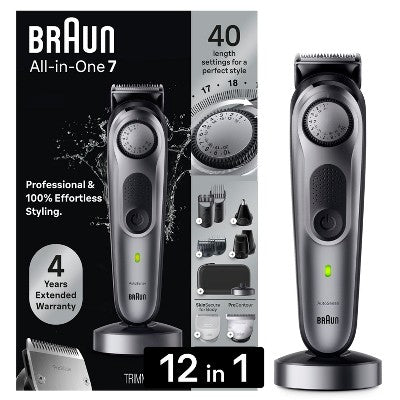 Braun Series 7 AiO7440 Rechargeable 12-in-1 Body, Beard & Hair Trimmer - Imperfect Box by This is Beauty US