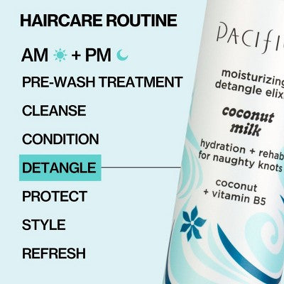 Pacifica Coconut Milk Leave on Detangling and Repair Spray 7 fl oz - New by This is Beauty US