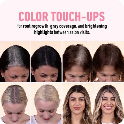 BOLDIFY Root Touch Up Powder with Brush, Covers Thinning Hair & Grays, Water-Resistant Light Blonde - Imperfect Box by This is Beauty US