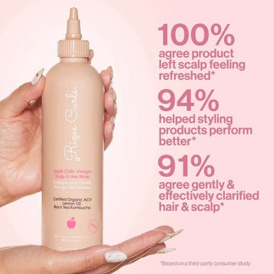 Rizos Curls Apple Cider Vinegar Scalp & Hair Rinse 10 fl oz - New by This is Beauty US