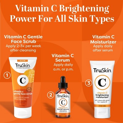 TruSkin Vitamin C Brightening Gentle Face Scrub 4oz - New by This is Beauty US