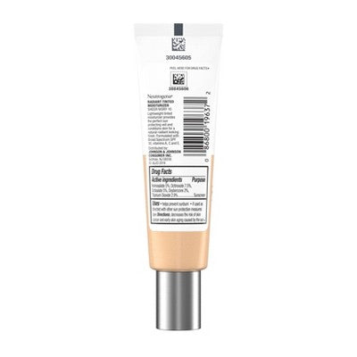 Neutrogena Healthy Skin Radiant Tinted Moisturizer SPF 25 Sheer Fair 20 1.1 fl oz - Imperfect Container by This is Beauty US