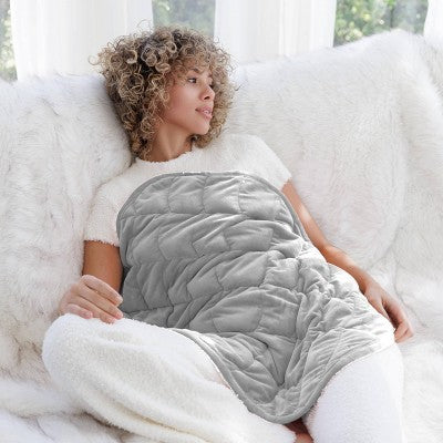 nodpod Weighted Pod For Your Body Microplush Compact Weighted Blanket Elephant Gray - New by This is Beauty US