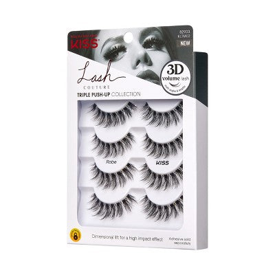 KISS Products Lash Couture 3D Volume False Eyelashes Robe 4ct - New by This is Beauty US