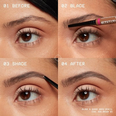 NYX Professional Makeup Brow Blade & Shade Nano Mechanical Brow Pencil Brunette 0.002oz - Imperfect Box