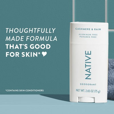 Native Deodorant for Women & Men Cashmere & Rain 2.65oz - Imperfect Container by This is Beauty US