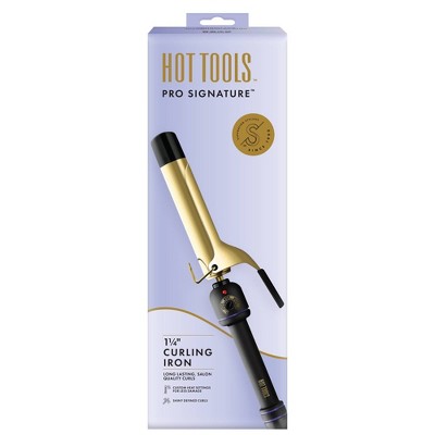 Hot Tools Pro Signature Gold Curling Iron 1 1/4" - Imperfect Box by This is Beauty US