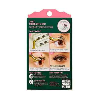 KISS Products Wicked X imPRESS Press-On Self Adhesive False Eyelashes Ozspresso 12ct - New