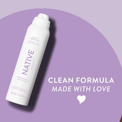Native Spray Deodorant Lilac & White Tea Aluminum-Free 3.5oz - Imperfect Container by This is Beauty US