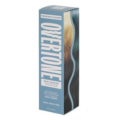 Overtone Smoky Sapphire Hair Mask- Semi-Permanent Hair Dye & Color Conditioner Misty Turquoise for Brown & Blonde Hair - New by This is Beauty US