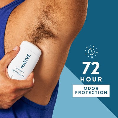 Native Solid Deodorant for Men & Women Sea Salt & Cedar Aluminum-Free 2.65oz - Imperfect Container by This is Beauty US