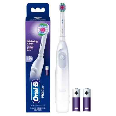 Oral-B ProClean Battery Electric Toothbrush Whitening Clean White - New