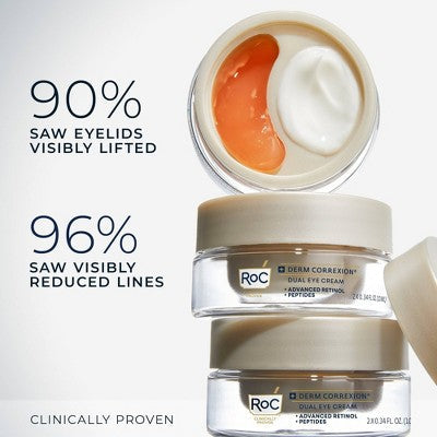 RoC Derm Correxion Dual Eye Cream 0.68 fl oz - Imperfect Box DestGlow