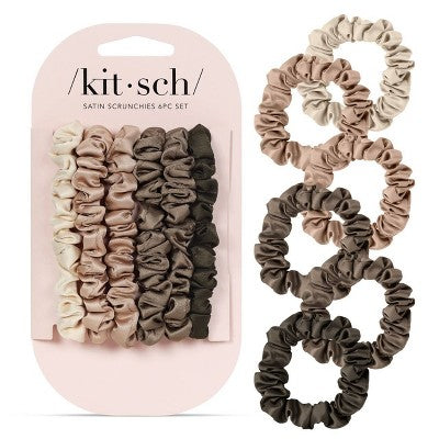Kitsch Skinny Satin Scrunchies 6pk - Imperfect Box by This is Beauty US