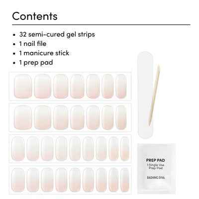 Dashing Diva Glaze Semi-Cured Gel Nail Polish Strips Luxe Expensive 32ct - New