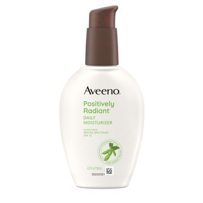 Aveeno Positively Radiant Daily Face Moisturizer SPF15 4oz - Imperfect Box by This is Beauty US