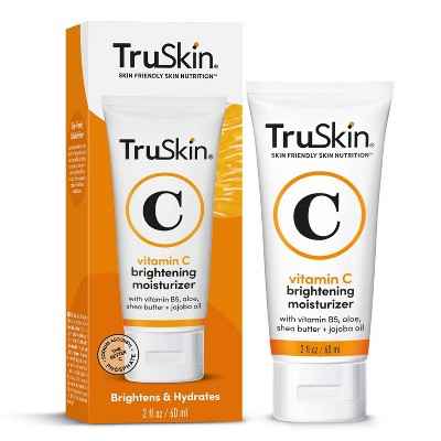 TruSkin Vitamin C Brightening Moisturizer For Face with Vitamin C, Vitamin B5, Vitamin E, Jojoba Oil & Aloe Vera 2 fl oz - New