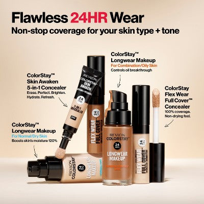 Revlon ColorStay Makeup for Normal/Dry Skin with SPF 20 110 Ivory 1 fl oz - Imperfect Container