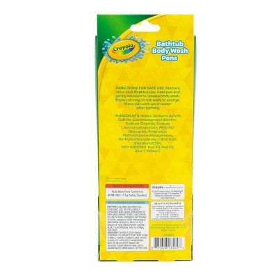 Crayola Body Wash Bath Pens Unscented 3pk/6 fl oz - New by This is Beauty US
