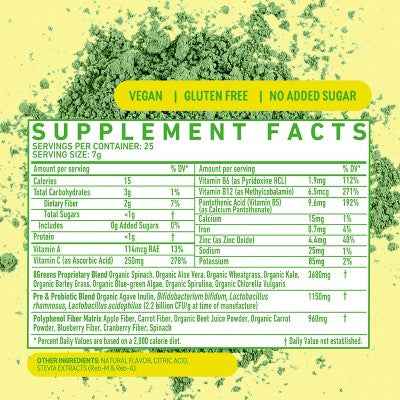 8Greens Super Greens Powder 175g - New