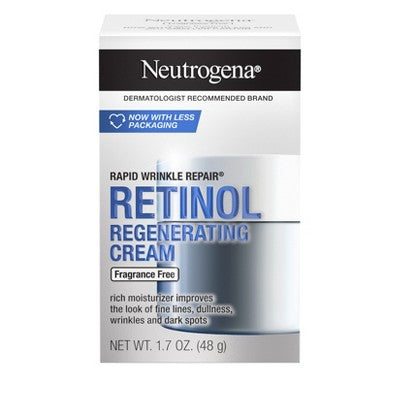 Neutrogena Rapid Wrinkle Repair Retinol Face Moisturizer Cream with Hyaluronic Acid 1.7oz - Imperfect Box by This is Beauty US