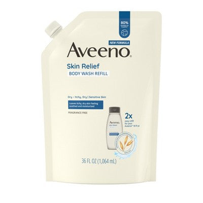 Aveeno Skin Relief Body Wash Refill 36 fl oz - Imperfect Container by This is Beauty US