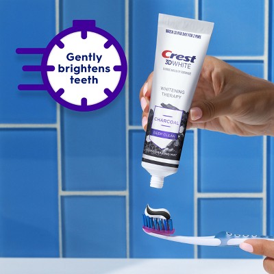 Crest 3D Whitening Therapy Charcoal Toothpaste 4.6oz/2pk - Imperfect Box by This is Beauty US