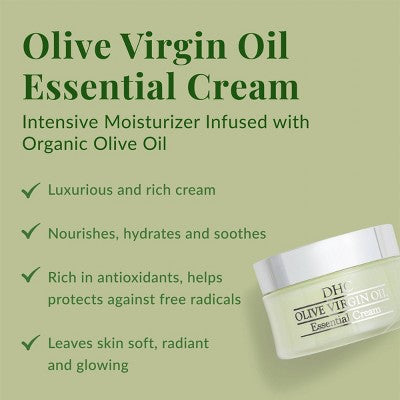 DHC Olive Virgin Oil Essential Moisturizing Cream 1.7 fl oz - Imperfect Box by This is Beauty US